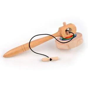 [골드스마일]대형민속팽이 원목옛날팽이 민속놀이 옛날팽이 나무팽이