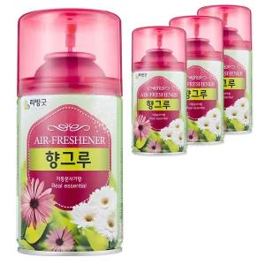리빙굿 향그루 실내용 방향제 자동분사기형 후로랄향 본품, 280ml, 4개