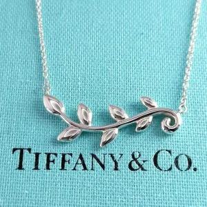 [TIFFANY&CO]티파니앤코 92.5 올리브리프 바인 팬던트 목걸이 60022327