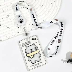 투명 카드 케이스 사원증 목걸이줄 출입증 카드목걸이 카드홀더 WFKWKB7