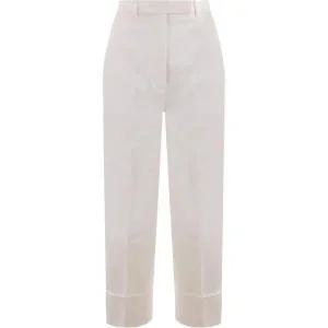 [톰브라운]THOM BROWNE 톰브라운 코튼 캔버스 하이 웨이스트 팬츠 (FTC444U F0345 114)