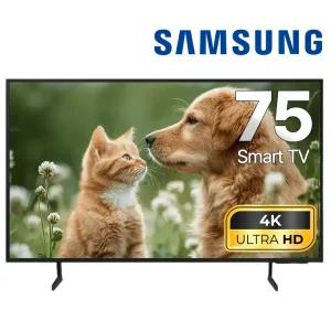 삼성 75인치 24년형 UHD 4K 스마트 LED TV 75DU7200 수도권벽걸이설치_상하고정형브라켓포함