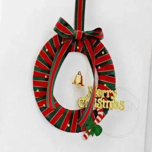 (옵션 리본끈리스)리본리스 만들기세트 리스만들기 크리스마스DIY DIY키트 크리스마스교구 크리스마스소품