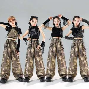 주니어 걸그룹 걸크러쉬 블랙 의상 방송댄스복 힙합 공연복