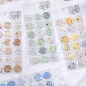 카드스티커 실링왁스 스티커 세트 청첩장 꾸미기 감성 웨딩 카드