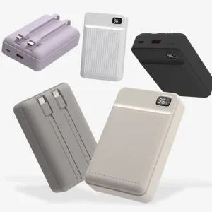 바우아토 충전선 일체형 20000 보조배터리 기내반입가능 해외여행보조배터리 C타입 8핀