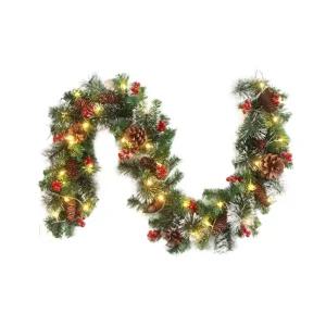 크리스마스 줄 트리 테이블 벽 문틀 난간 장식 롱 대형 장식 가랜드 리스