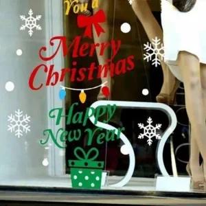 ( )크리스마스스티커 크리스마스눈스티커 크리스마스유리스티커 크리스마스 눈 유리 장식 데코 창문 겨울눈