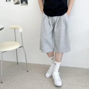 [라일리의류] Rly 남성 핀턱 허리밴딩 양쪽포켓 버뮤다 7부 와이드