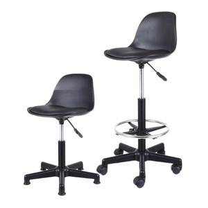 정전기 방지 등받이 에어로드 리프트 의자 바 학교 이발소 미용실 워크샵 공장 회전 작업