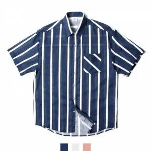 [하프클럽/]여름남방 스트라이프셔츠 오버핏셔츠 스트라이프