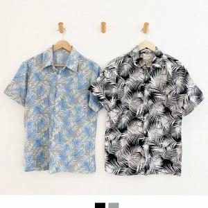 [하프클럽/]하와이안셔츠 빅사이즈 커플남방 커플시밀러룩 신
