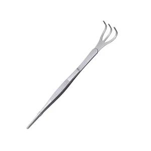 한수위 원예용핀셋 갈고리형 하엽정리 분재 미세 다용도 분갈이 핀셋