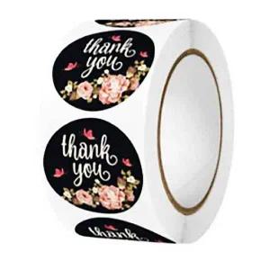 스티커 블랙 청첩장 감사 땡큐 선물