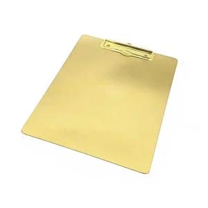 인테리어소품 클립보드 메뉴판 서류받침결제판 골드 A4