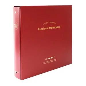 접착앨범 37000 모닝글로리 4R접착식앨범 40매 레드