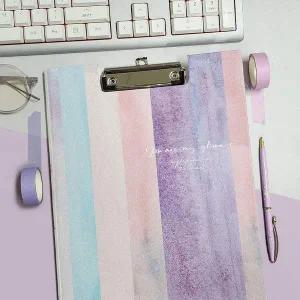 고급결재판 결제판 고급 파일 클립보드 메뉴판 A4 수채화