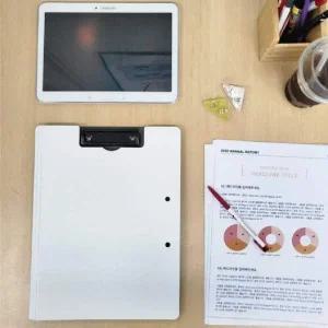 메뉴판 A4 클립보드 화이트 식당 카페 메뉴판 서류철