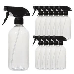 [알티피아]건스프레이 블랙캡 투명 500ml 12개 플라스틱 공병 소