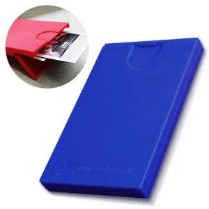 명함케이스 명함 카드 파랑 케이스 휴대용 하드 보관함