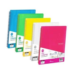 청운칼라칩 스프링화일 A4 40매청색 1P 케이스 파일 보관 서류