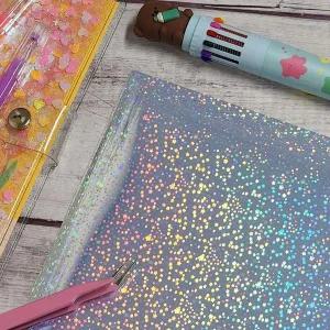 인쇄스티커 오각별 패턴 접착 인쇄 용지