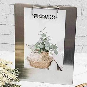 테이블 클립보드 실버 테이블 덮개 형 결제판 메뉴판 B6