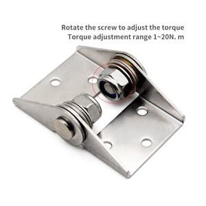 스테인레스 스틸 조정 가능한 토크 힌지 임의 정지 산업용 포지셔닝 지원 댐핑 샤프트 하드웨어