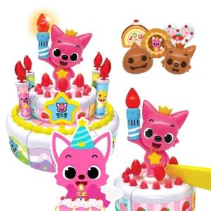 핑크퐁 멜로디 생일케이크 장난감 촛불끄기 돌아기장난감