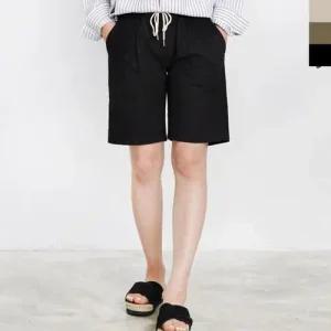 쾌고의쾌적함 여자린넨5부밴딩반바지 체육복 츄리닝 W8C7309