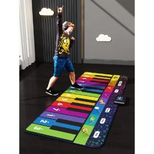 대형 건반 전자 아동용 실내외 악기 장난감 놀이 발피아노 매트 패드