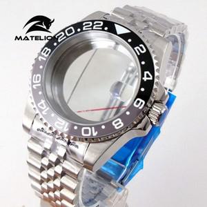 [호환품]Matelion 시계 케이스 쥬빌리 팔찌 사파이어 유리 슬라이드 버클 다이빙 40mm NH35 GMT ETA 2824 P