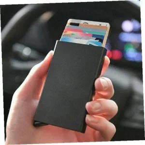 카드지갑 오토메탈슬라이드카드홀더(블랙)카드지갑