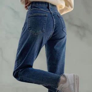 [하프클럽/]여성 캐주얼 중청 데미지 슬림핏 스키니 진