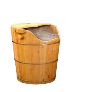 사우나 반신욕 욕조 가정용 샤워통 편백나무 반신욕기