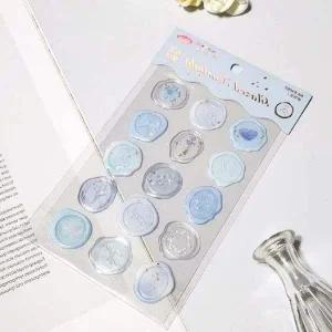 블루 상장스티커 웨딩스티커 청첩장봉투