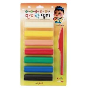 초등 만들기 재료 학습 교재 교구 굳지않는 만지락 컬러 유토 7색 친환경 점토 찰흙 수업 준비물