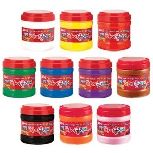 학교 방과후 학습 교재 대용량 벌크 큰 아이 클레이 만들기 재료 컬러 흰색 클래이 400g 칼라 점토 유치원