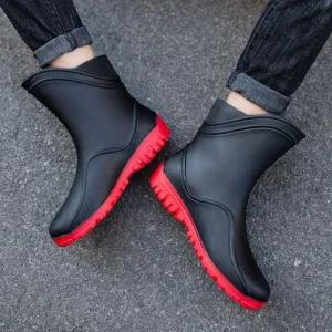 [룽스]방수 남성용 장화 레인부츠 장마철 4컬러