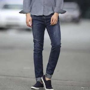 LEA-B233 빅 남자 롤업 진청바지 WFKMY4D