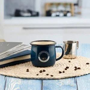 [퀸센스] 컵 법랑머그컵 380ml 네이비[35607848]