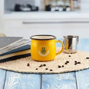 [퀸센스] 컵 법랑머그컵 380ml 옐로우[35607850]