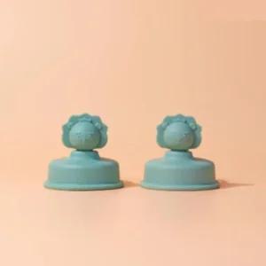 베베락 유아 빨대컵 원터치 호환용 토퍼 딥그린 2개