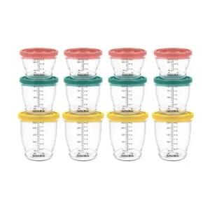 베베락 엘파 이유식기 밀폐 용기 냉동 보관 세트 12P