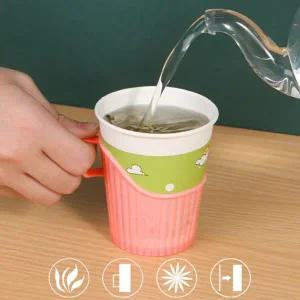 카페 손님접대용 고급스러운 종이컵 홀더 4개 단열홀더 위생컵