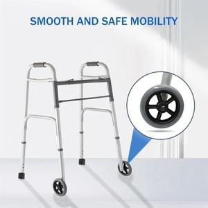 A98E-용 1쌍 5인치 교체용 보행기 바퀴 및 피트