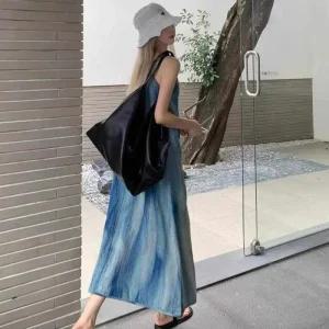 끈나시 해변 비치룩 의류 바캉스룩 원피스 슬리브리스 여름 민소매 마린 비치웨어 MFN