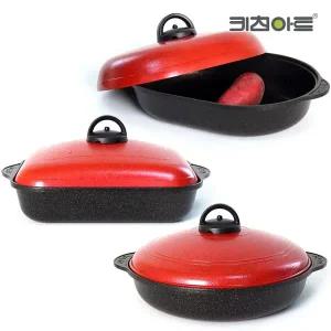 키친아트 고구마 옥수수 군밤 냄비 사각 그릴 매직팬