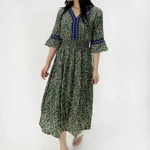 패턴 바캉스룩 휴양지 여름 원피스 바캉스 롱원피스 꽃무늬