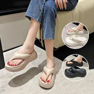 솔리드 슬리퍼 쪼리 키높이 컬러 6CM 쪼리